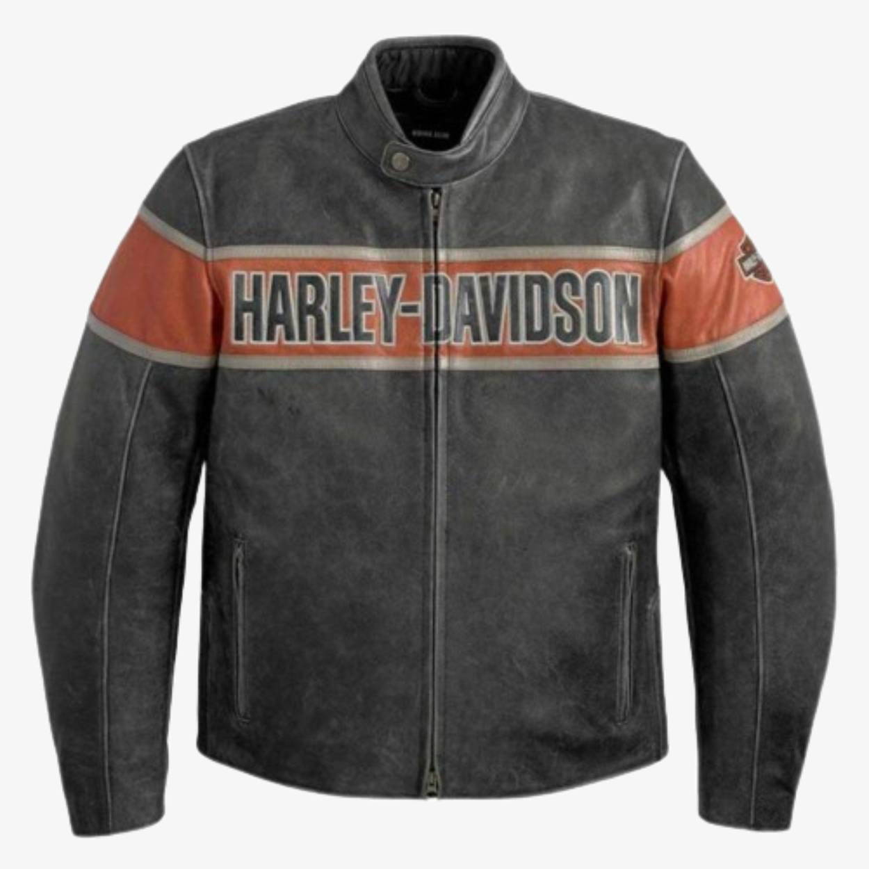 Men's Victory Lane Harley Davidson Biker Leather Jacket