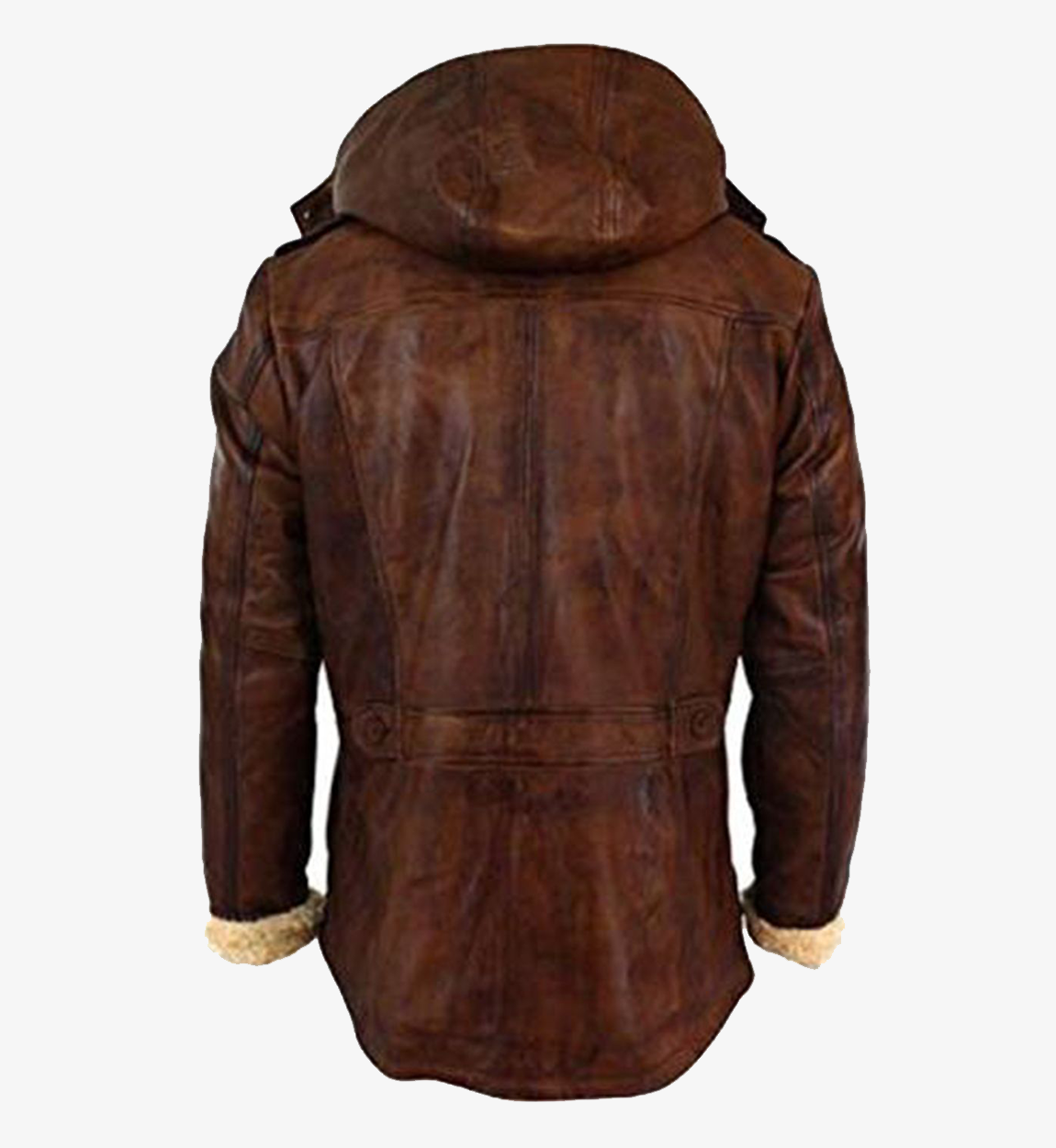 Men's Detachable Brown Duffle Coat